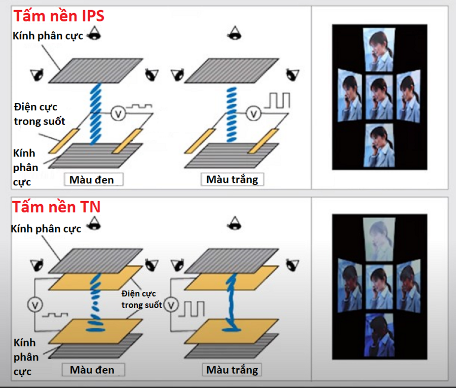 Cách nhận biết màn hình laptop dùng công nghệ IPS hay TN