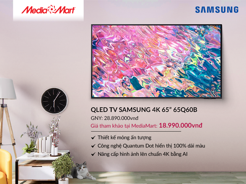 QLED Tivi 4K Samsung 65Q60B 65 inch Smart TV