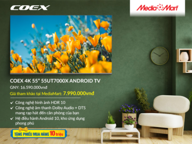 Smart Tivi Coex 4K 55 inch 55UT7000X Android 10